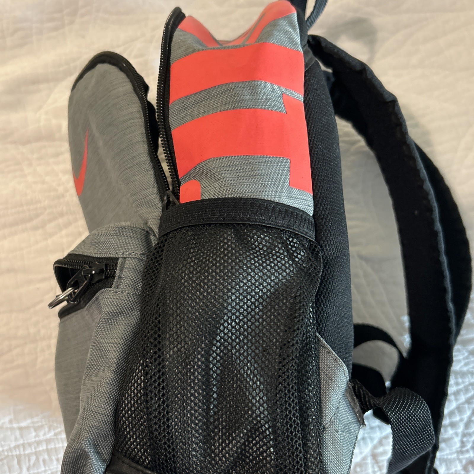 Nike Brasilia Just Do It Mini Backpack Cool Grey Black Racer Pink 13” x 10” x 5”