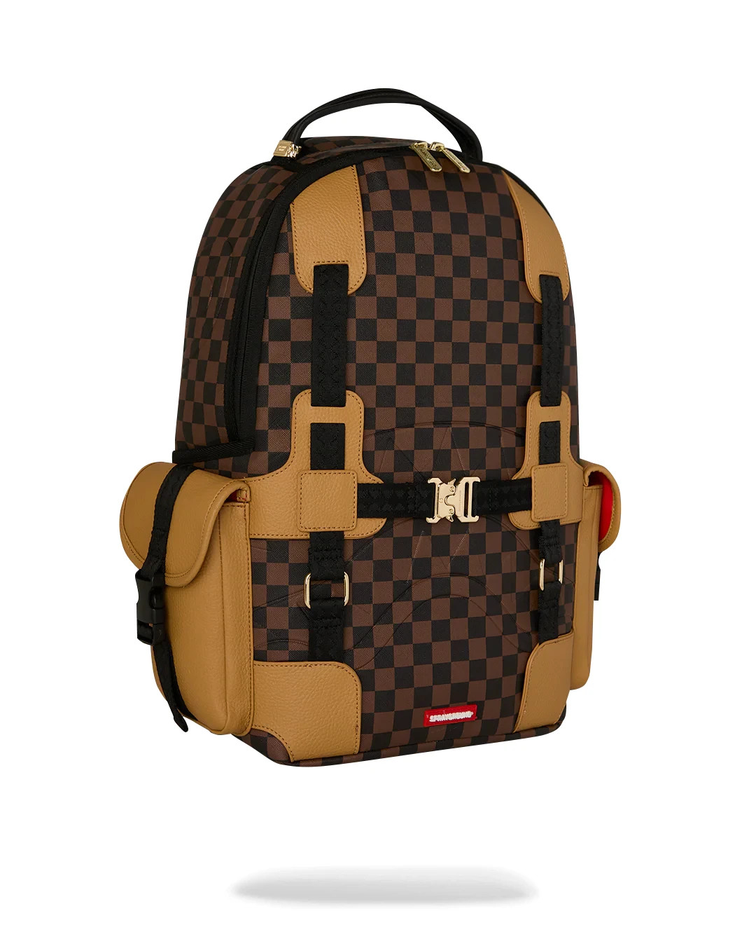 Sprayground HIGHLINE HOLSTER Check Backpack🔥New Black Bookbag Travel Bag School