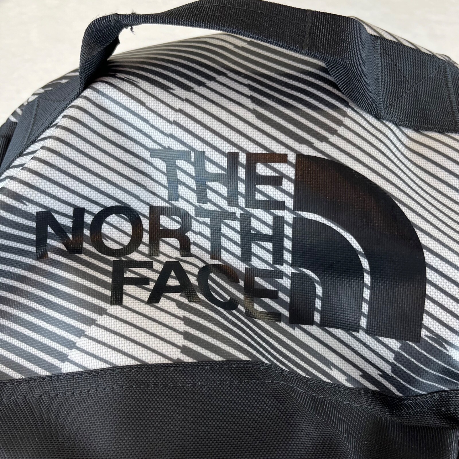 The North Face Duffel Backpack Bag Base Camp Rare Camo Grey Black Med. H2O Res