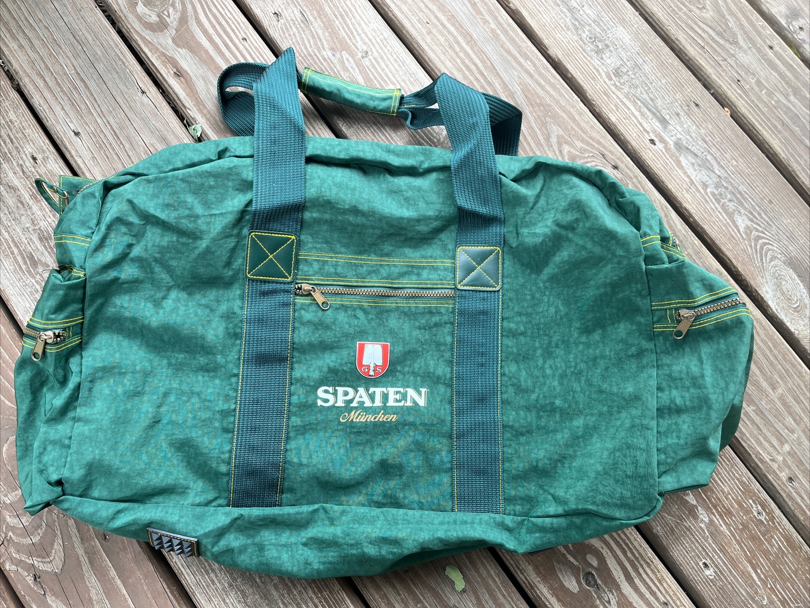 Spaten München GS Heavyweight Zipper Nylon Duffel Bag Olive Green
