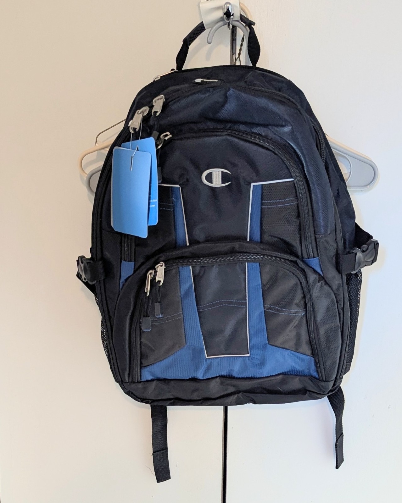 Champion Resilience Backpack Blue Brand New Laptop Logo Adjustable