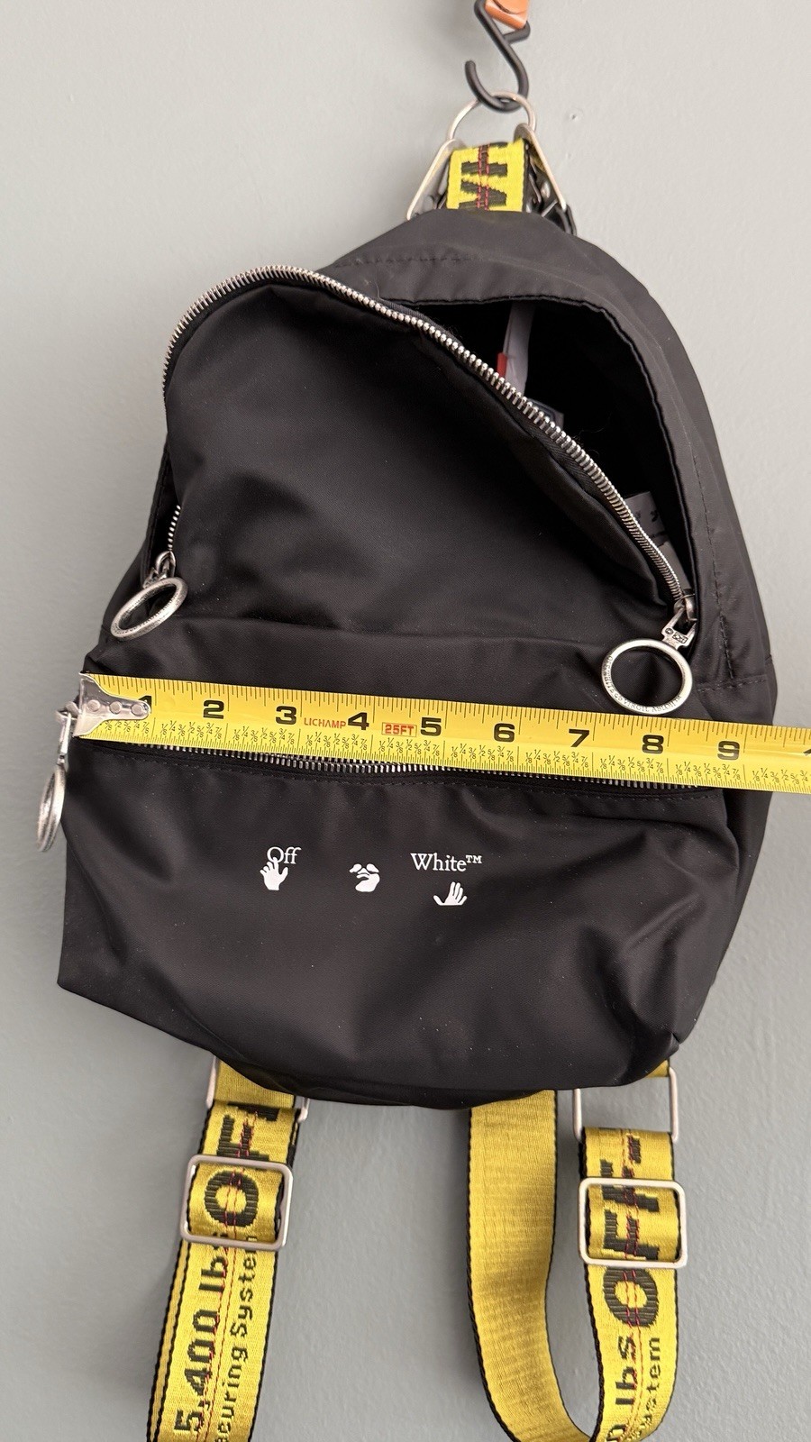 NWT OFF WHITE Mini Nylon Utility Backpack Street ZipTie Industrial Virgil Abloh