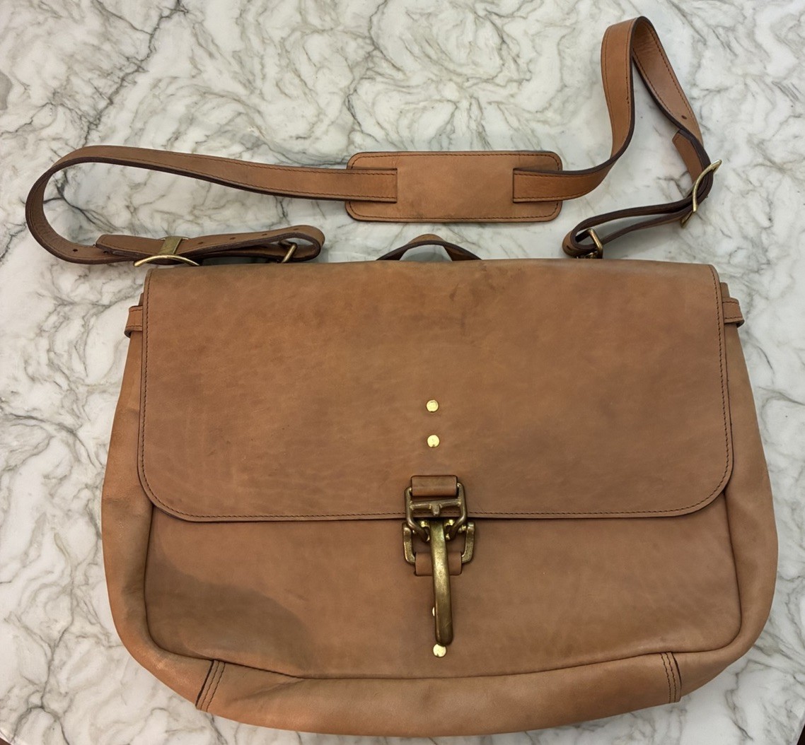 Odin Leather Goods King Ranch Leather Messenger Laptop Bag – Made In Texas $450