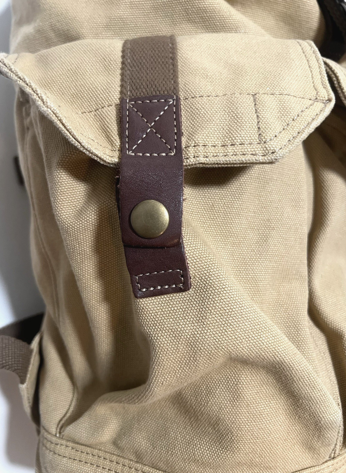 Gootium Canvas Rucksack Backpack Bag Drawstring Outdoor – Missing Pocket Buckle