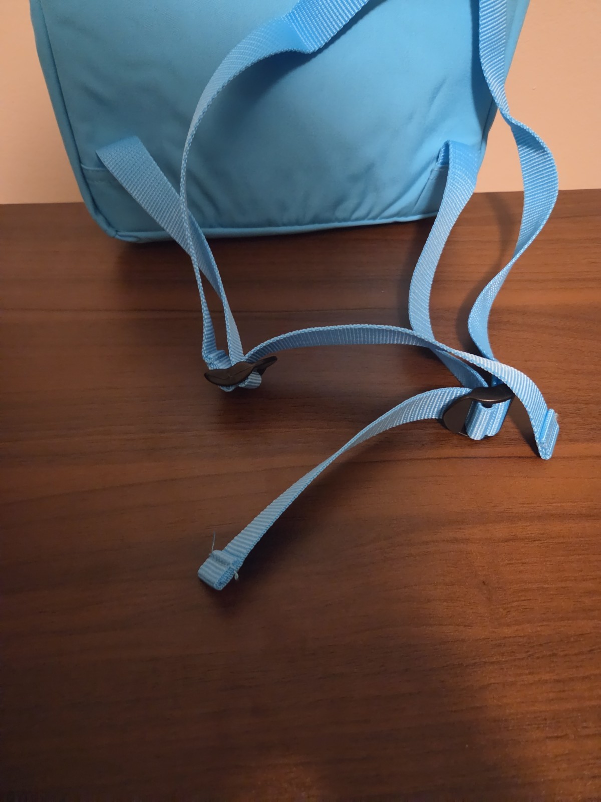 Aldi Gear Blue Rainbow Backpack with Laptop Sleeve Side Pockets Bright Logo NWT