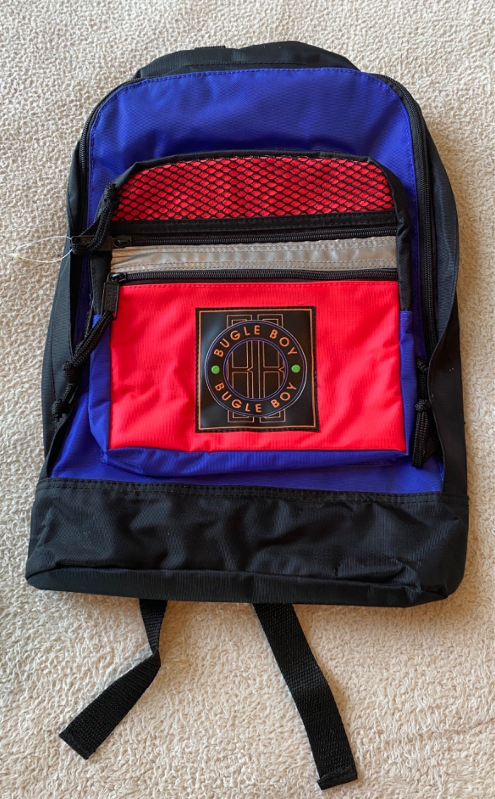 VTG Bugle Boy 90’s Bright Color Backpack CLEAN 12″x15″x5.5″ Streetwear Retro