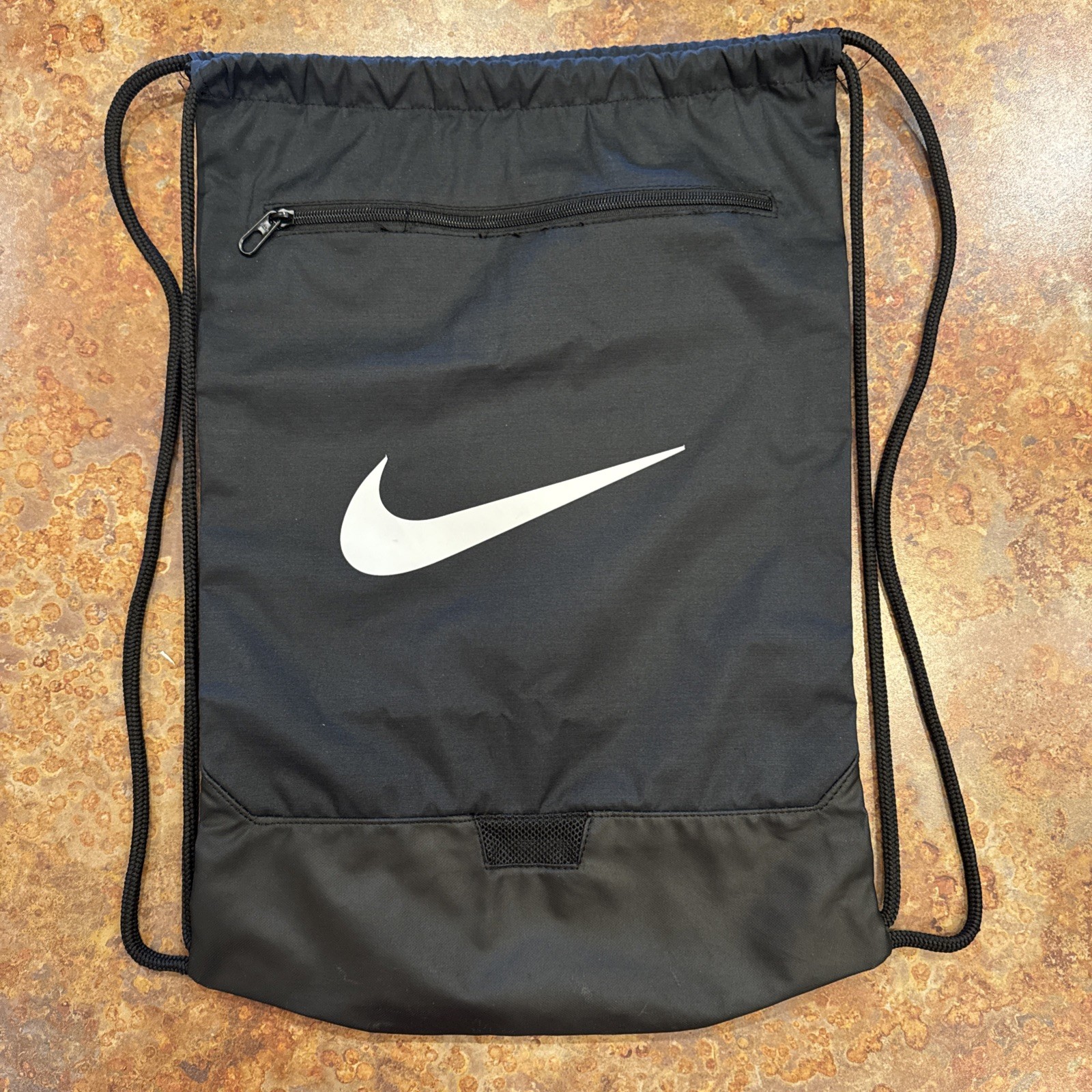 Nike Cinch Sack Drawstring Backpack for Gym Training Black