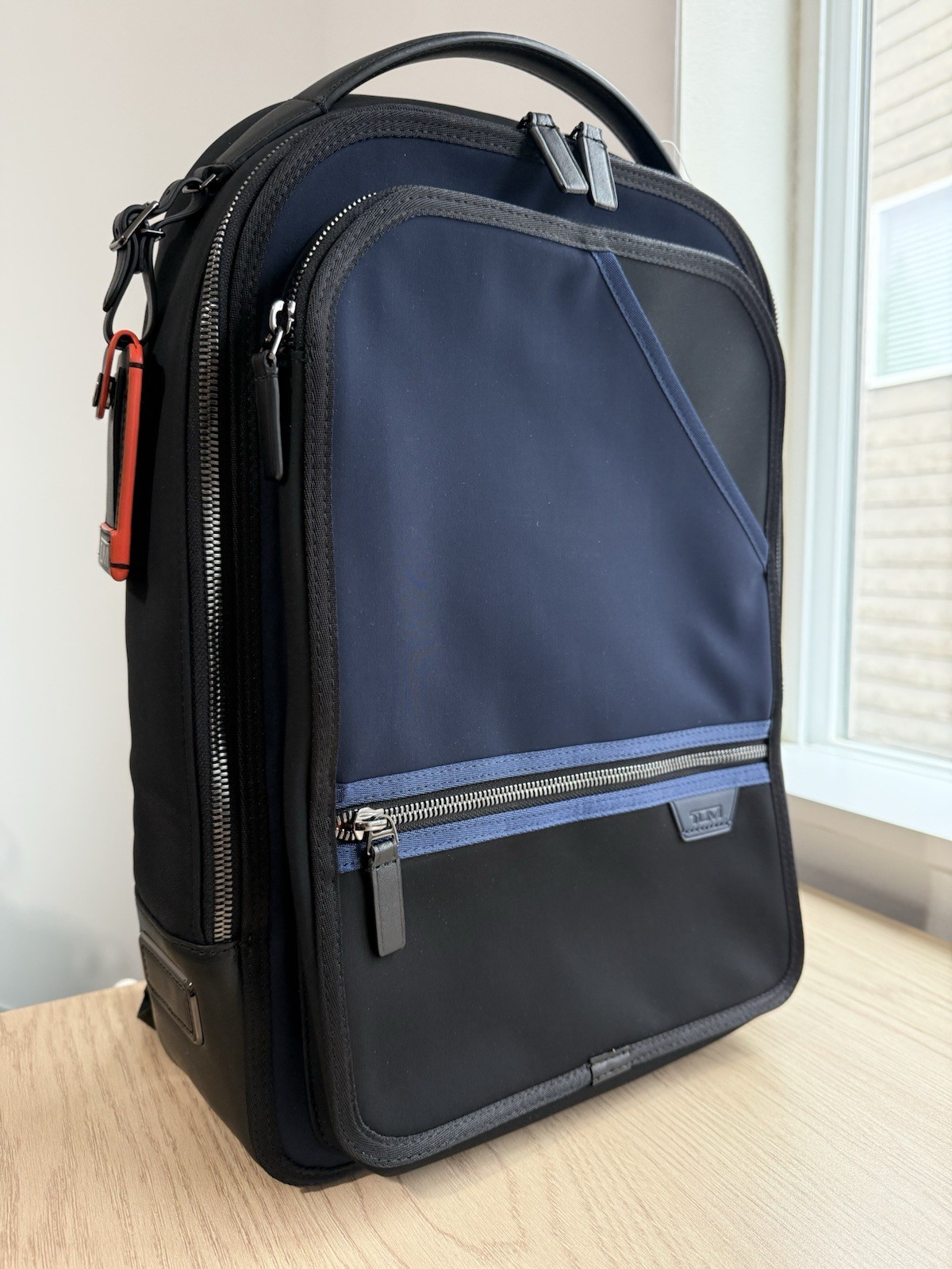 TUMI Harrison Bradner Backpack Travel Business Bag – Black And Blue