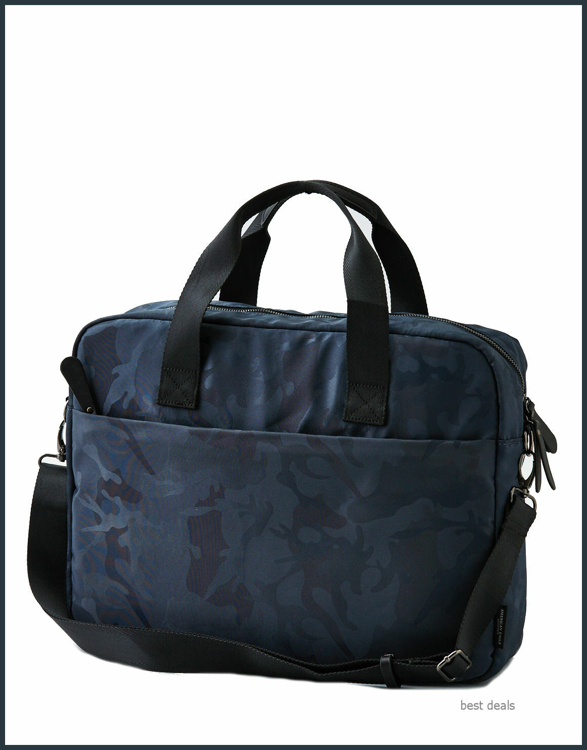 American Eagle Outfitters Mens AEO Messenger Shoulder Bag Camo GRAY Brand New