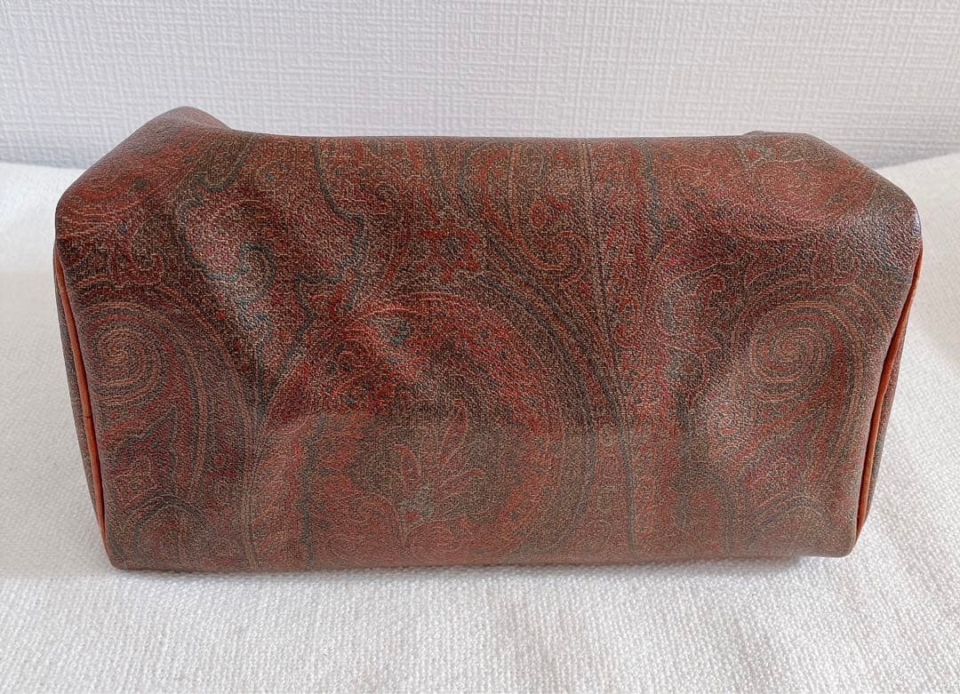 ETRO Paisley Pattern Duffle Bag Made in Italy PVC Leather 12x12x6 inches