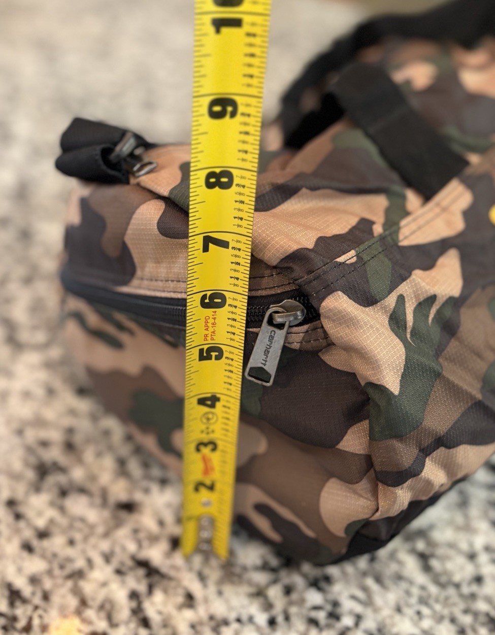 Carhartt Packable Duffel Bag Personal Item Camouflage Travel 150D Poly Ripstop