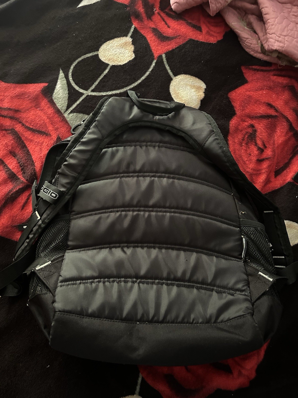OGIO Fogelman Black Backpack Zip/Buckle Closure Adjustable Strap Bottle Pocket