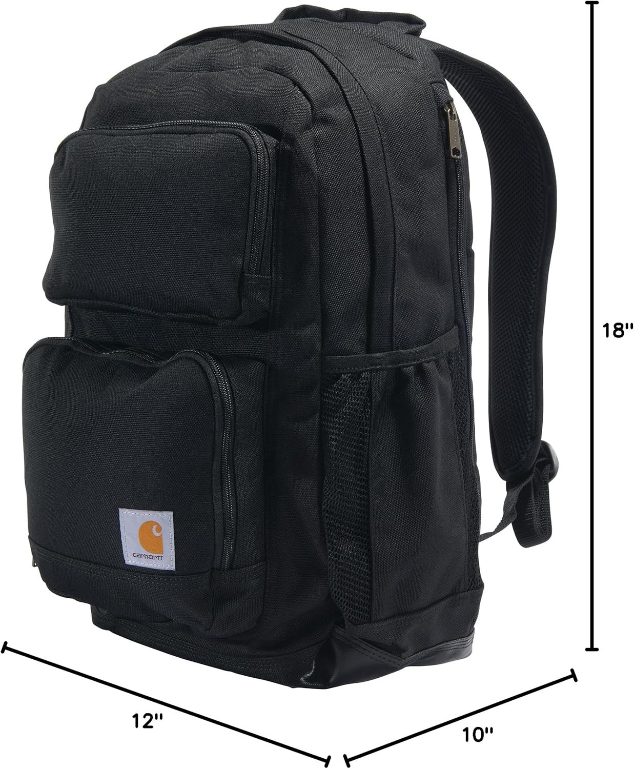 Durable 28L Backpack with Laptop Sleeve & Abrasion Resistant Base – Black