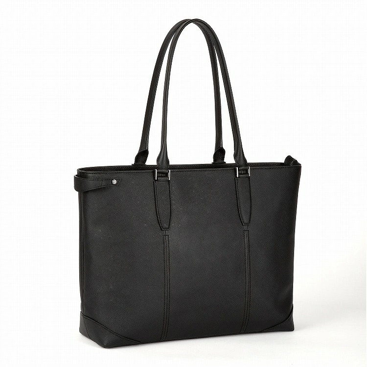 ultima TOKYO Men’s Tote Bag, Cowhide Leather Business Tote Black or Dark Brown
