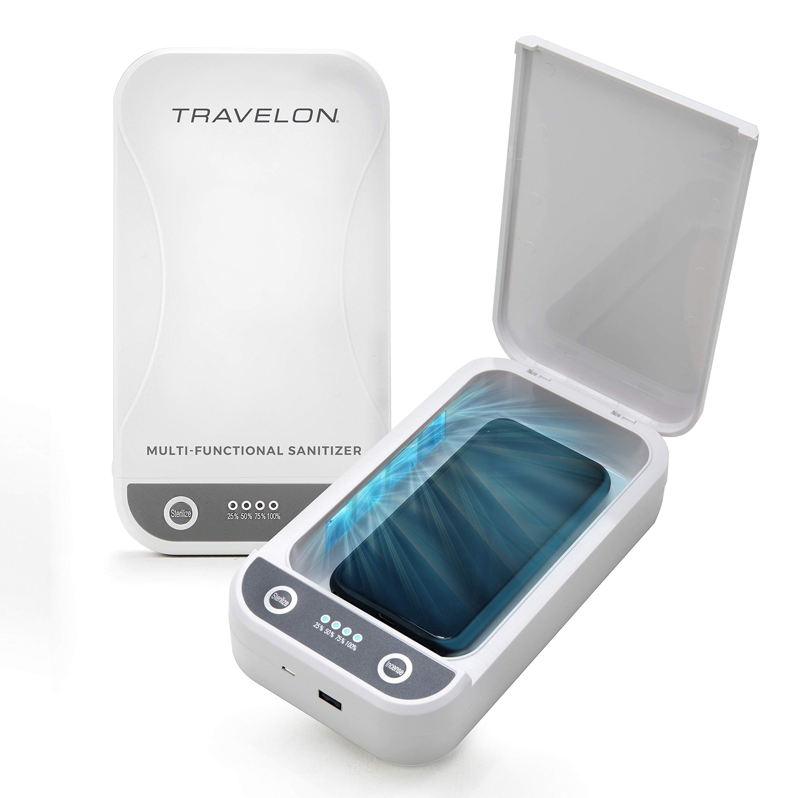 Travelon Portable UV Sanitizer Box White One Size U1