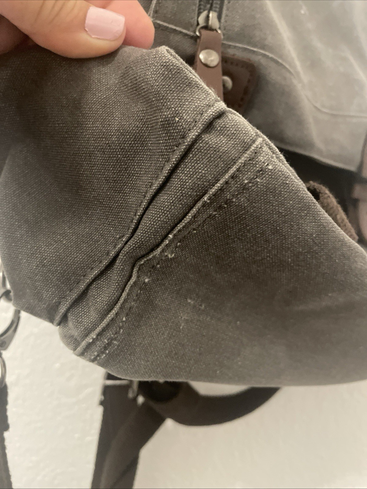 Unisex Canvas Convertible Backpack Rucksack Pack Sling Work Dad Bag Travel