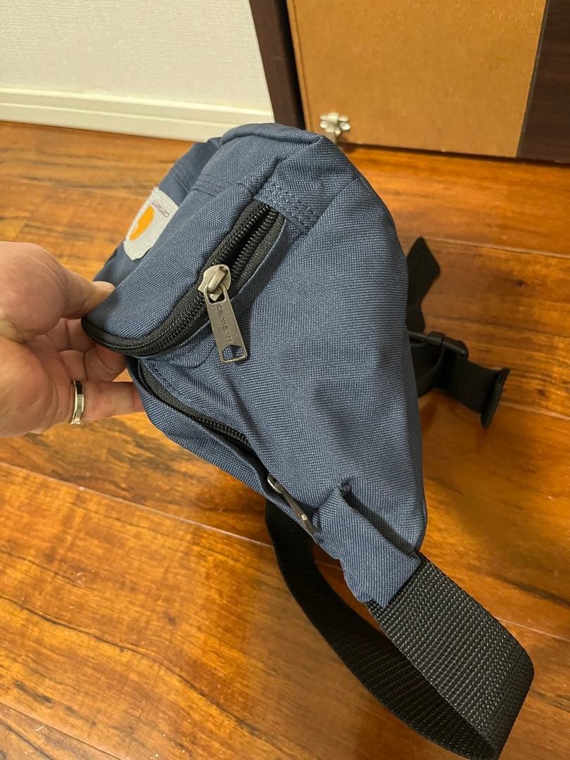 Carhartt x Used Body Bag Navy Blue 19X28X10Cm Men Rare Workwear Model Collabora