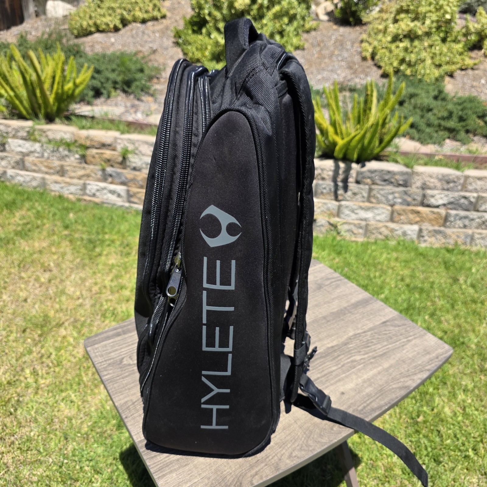 HYLETE icon XL Convertible Black Backpack Expandable Bag Shoe Locker Side Cooler