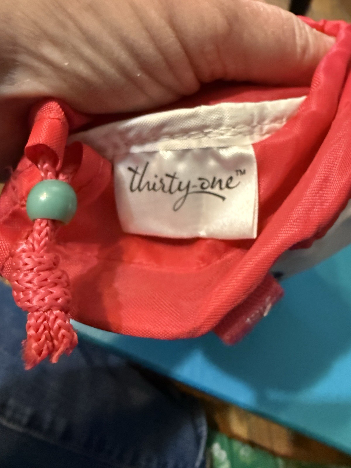 Insulated Drawstring Top Bag From 31 Measures 6-1/2” Tall 3-1/2” Across Inside