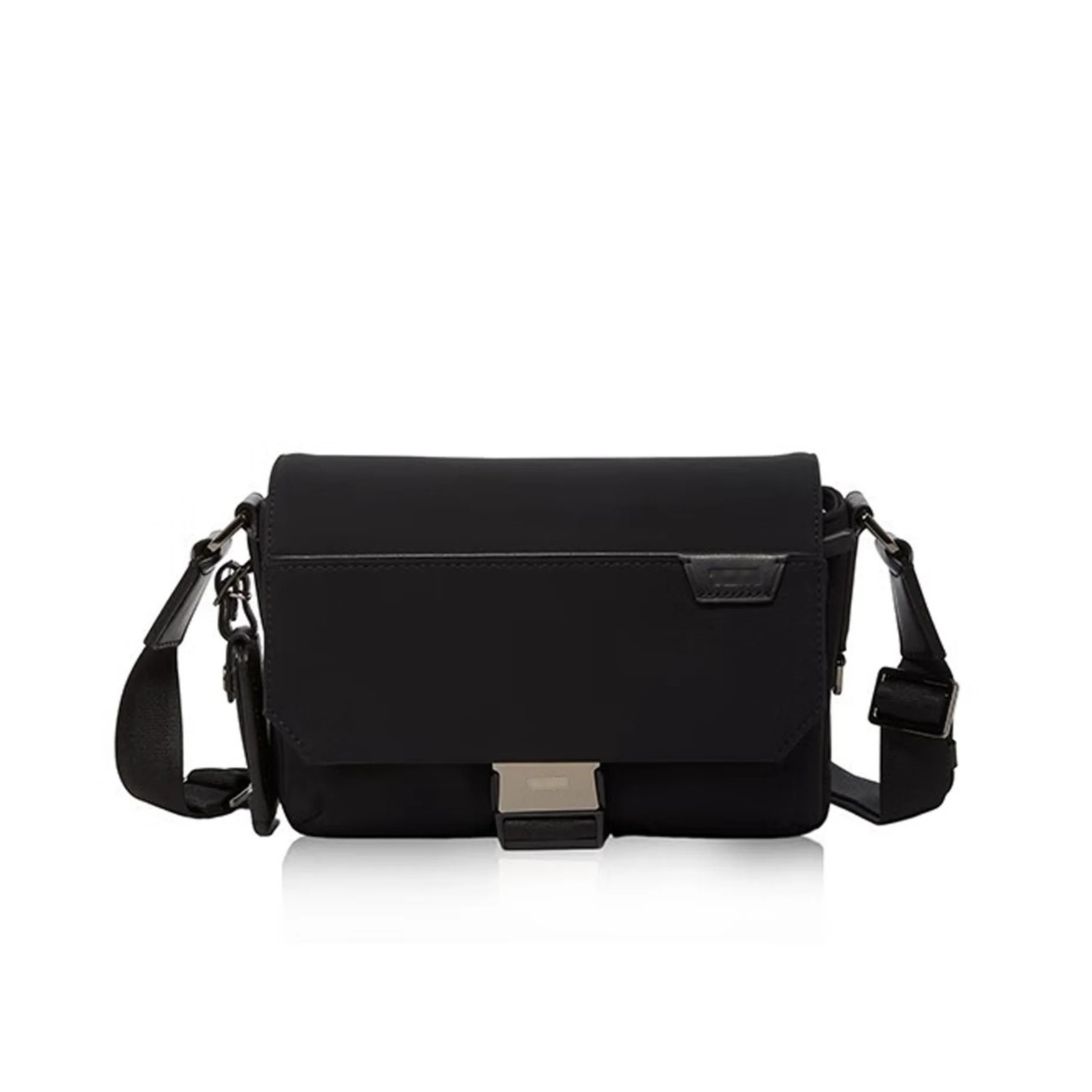 🎒 NEW TUMI Black Crossbody Bag Compact Travel Messenger Shoulder Bag