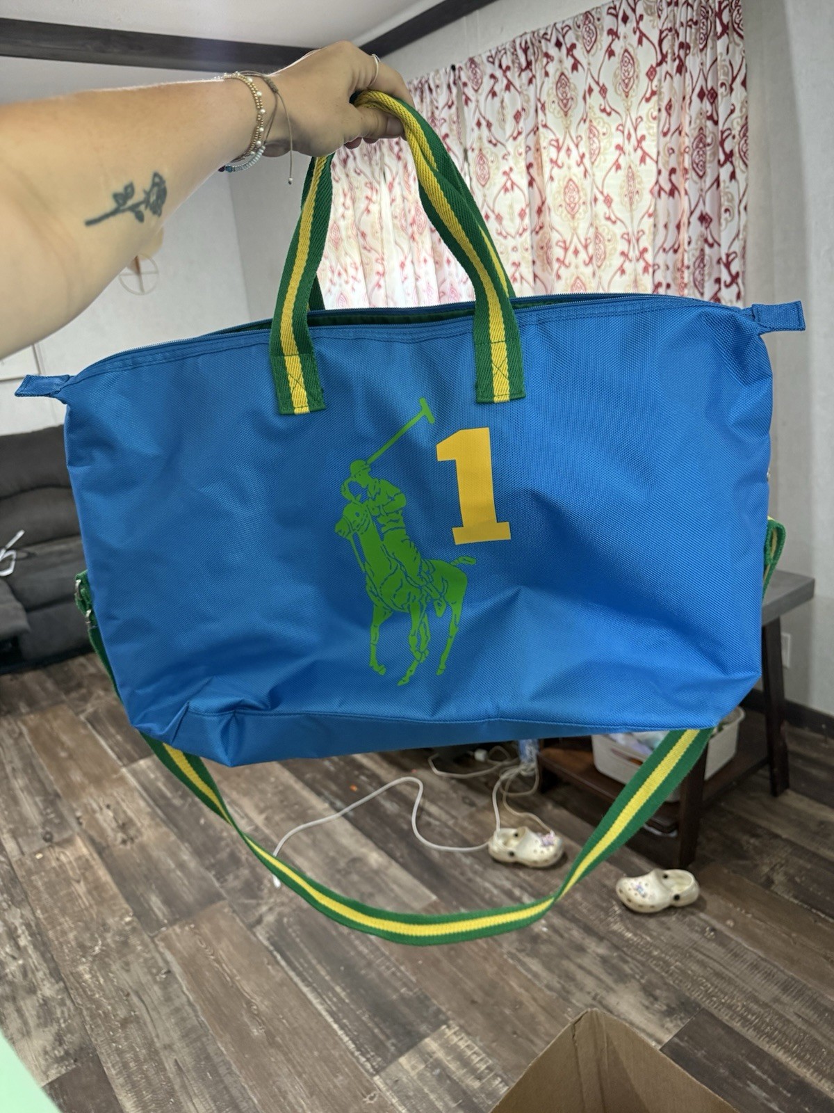 Polo Ralph Lauren Fragrance Big Pony Duffel Bag AND Toiletry Bag