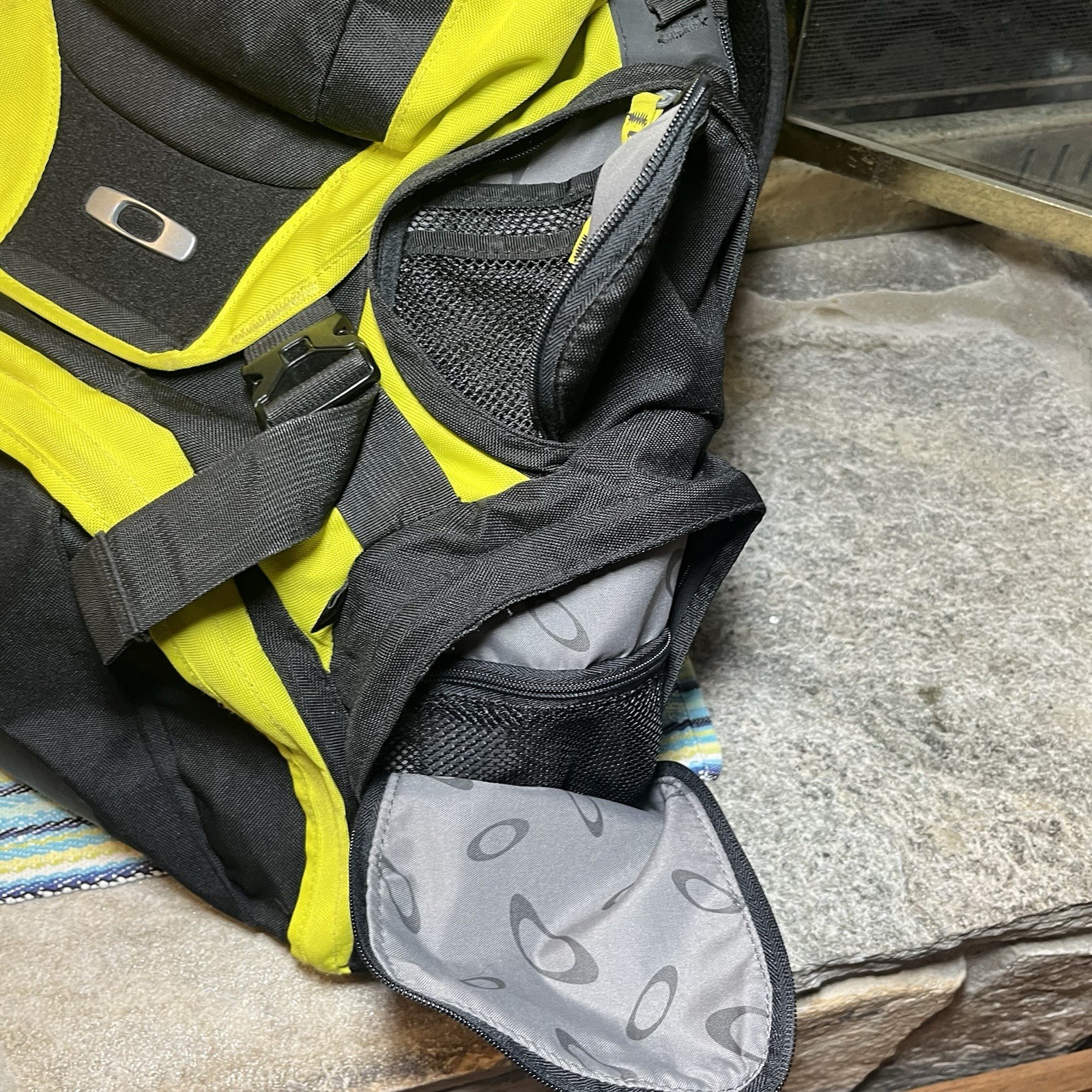Vintage Oakley Gearbox LX Software Backpack Y2K Yellow Tactical