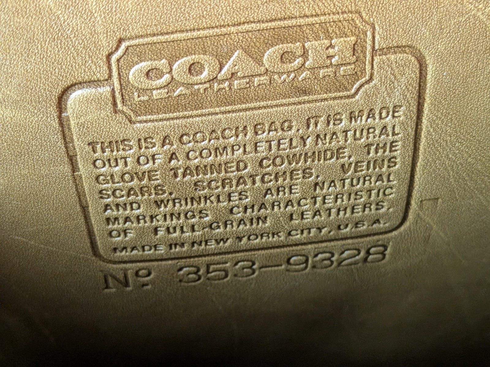 Vintage Coach Slim Briefcase British Tan Double Turn Lock Made in New York City