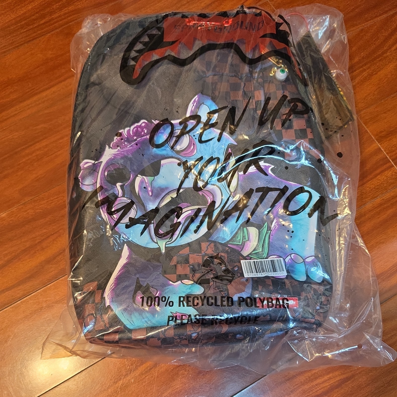Sprayground Zombie Bear Brains Backpack🔥New Check Large Bookbag School Bag