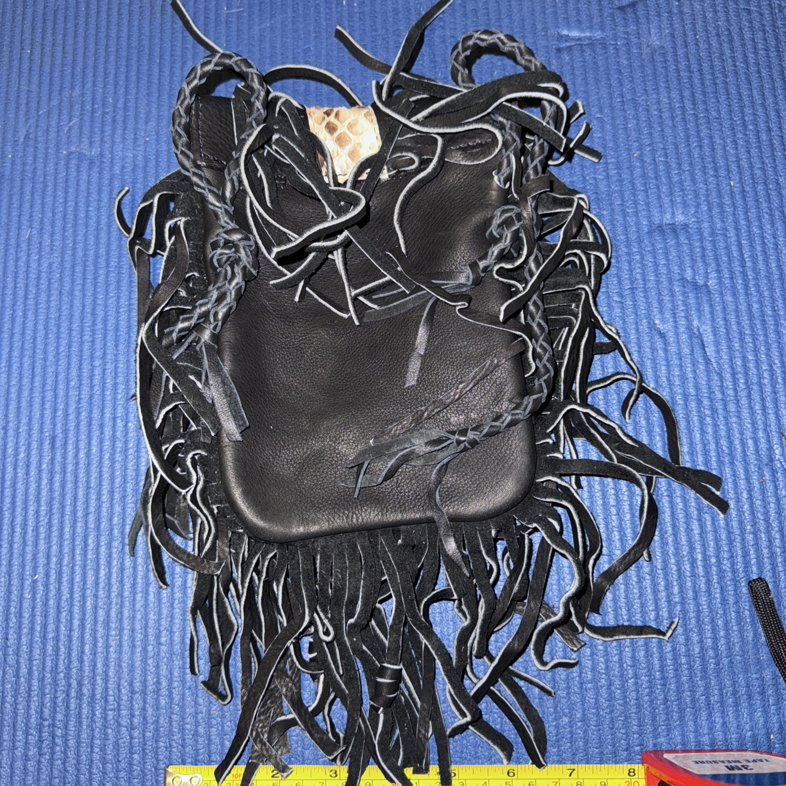 PYTHON SNAKESKIN HAIRDRESSING SCISSORS TOOL BELT, SHEARS BELT POUCH FANNY PACK
