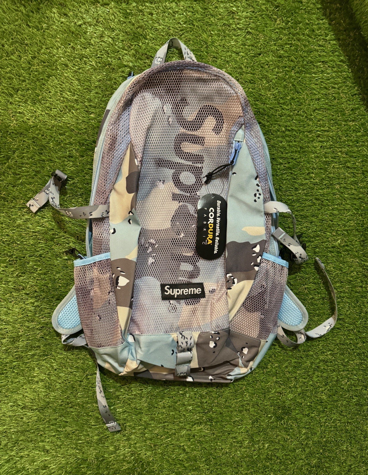 Supreme Backpack SS20 Blue Chocolate Chip Camo