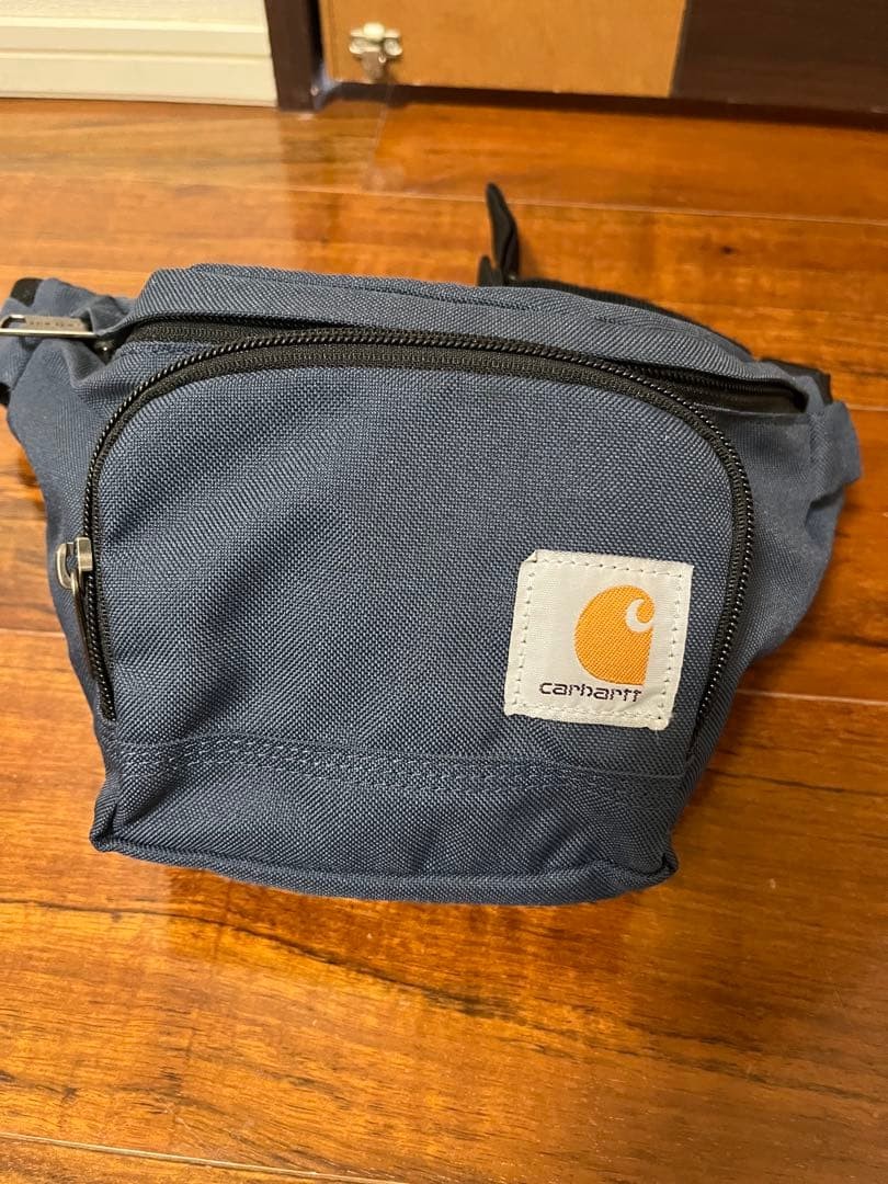 Carhartt x Used Body Bag Navy Blue 19X28X10Cm Men Rare Workwear Model Collabora