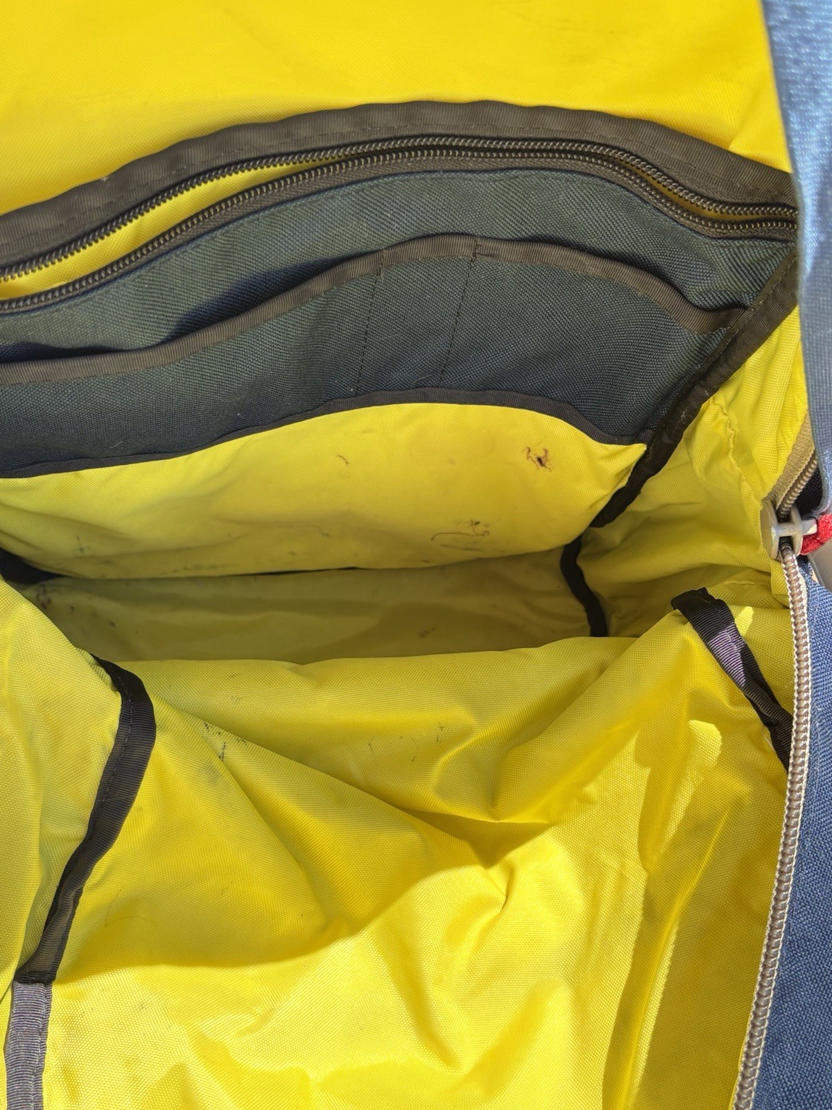 TOPO Design Klettersak Backpack Navy Leather USA Made Cordura Daypack 25 L