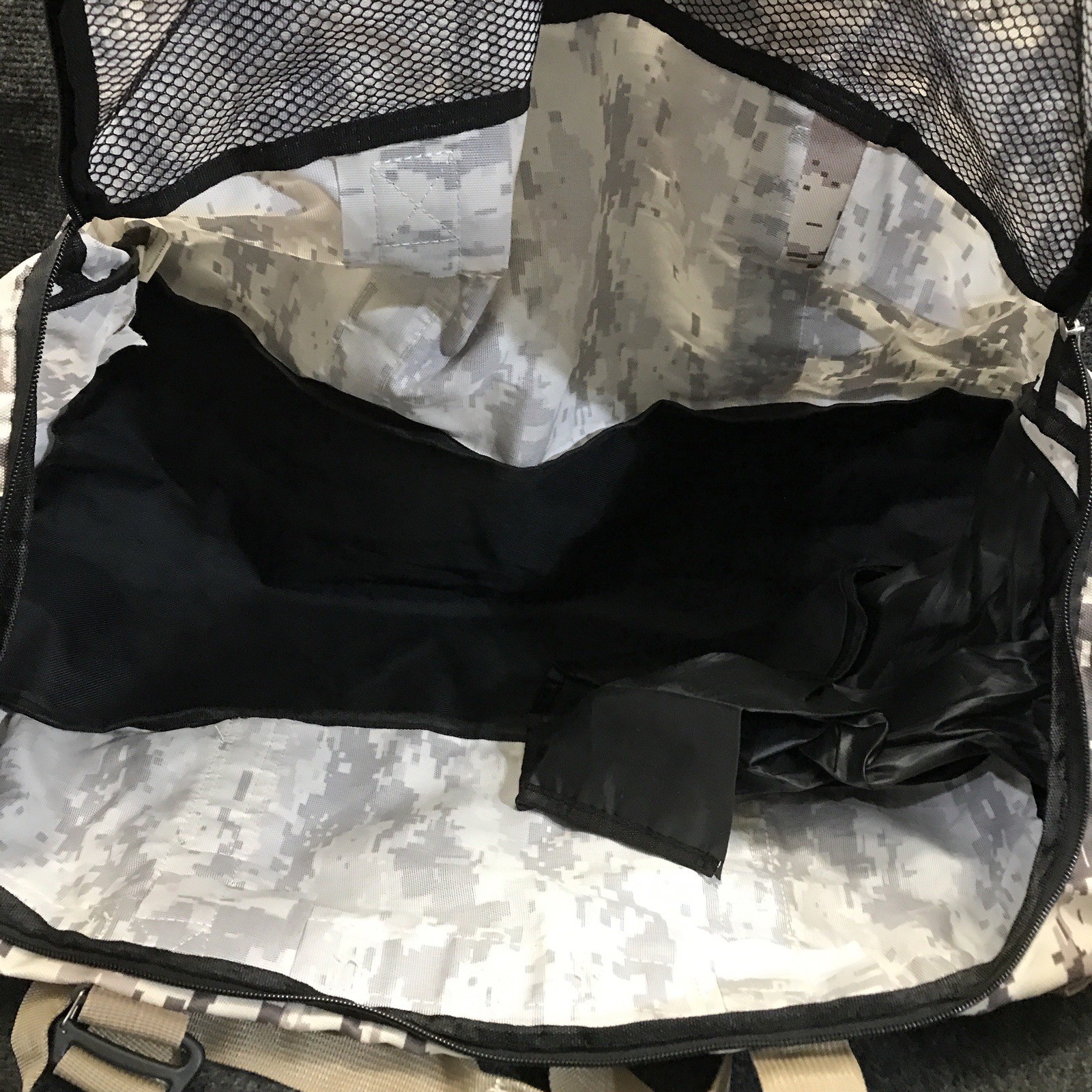 ScarletSkye Medium Size Camp 2 Pocket Digital Camo Duffle Bag w/ Molle Webbing