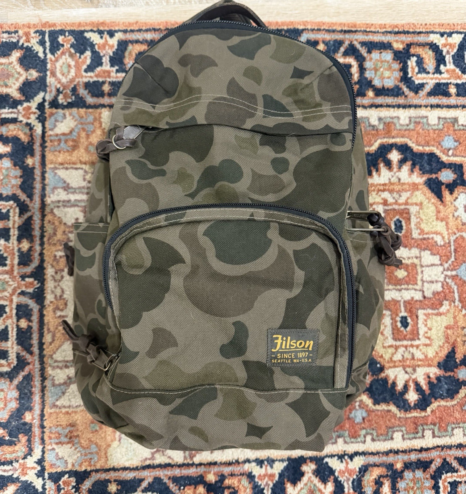 Filson Dryden Backpack Dark Shrub Camo Cordura Very Good Condition
