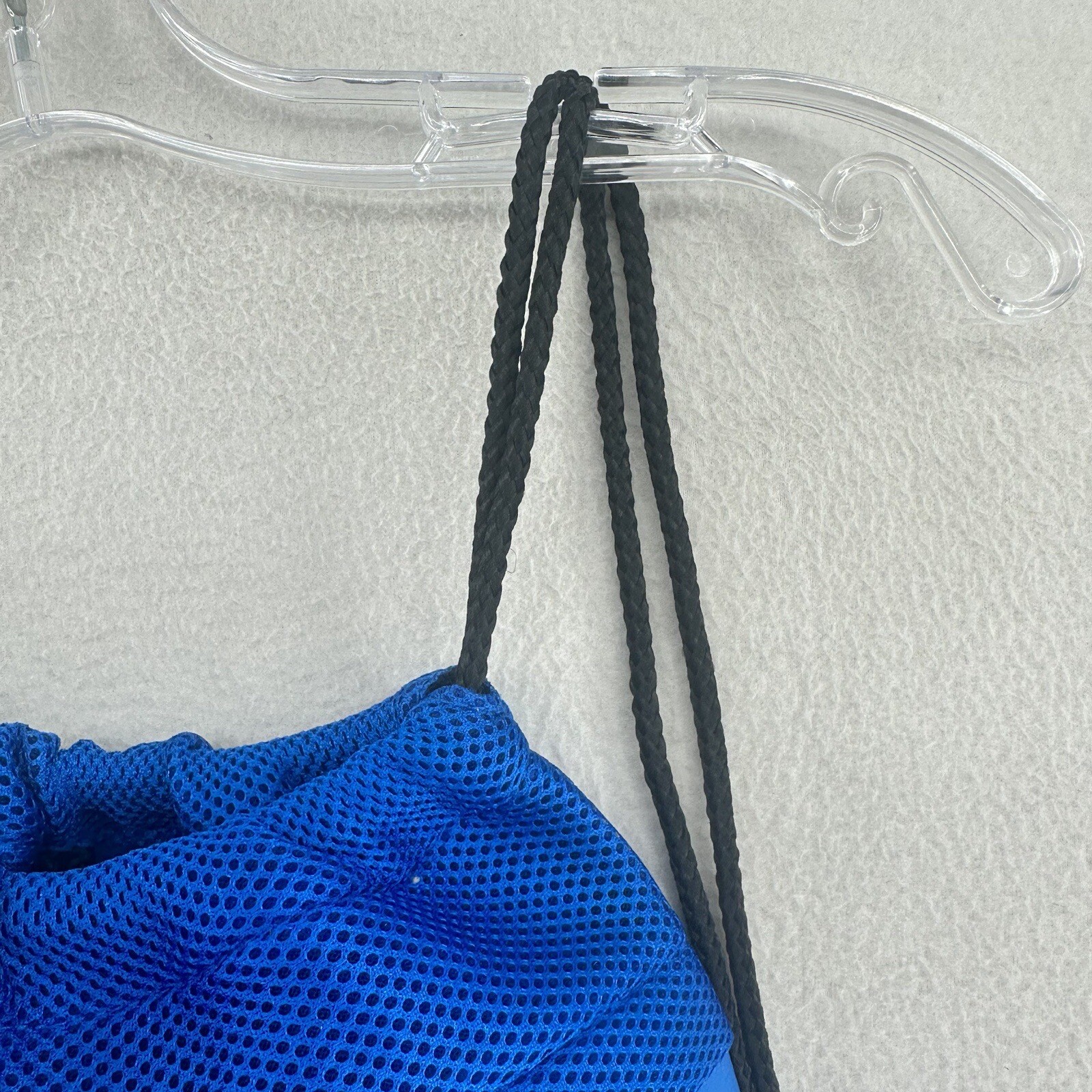 Athletic Sports Drawstring Bag Sling Pack Blue Black
