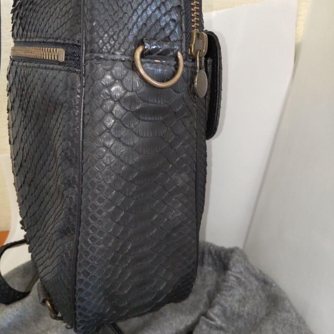 ANKH-JET 3-Way Python Shoulder Bag