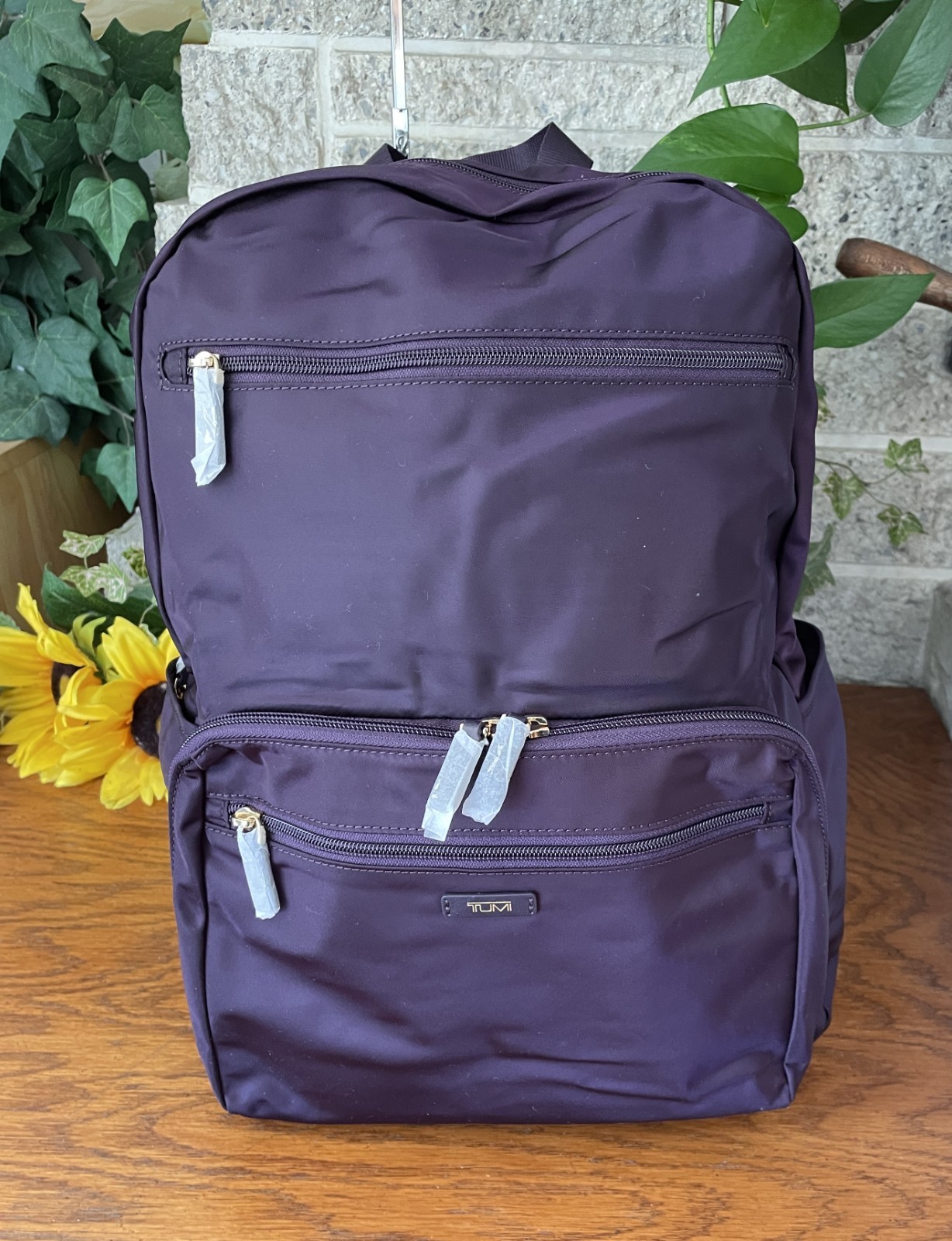 NWT TUMI BLACKBERRY PACKABLE BACKPACK FOLDABLE SHOULDER LARGE BAG TRAVEL CARRYON