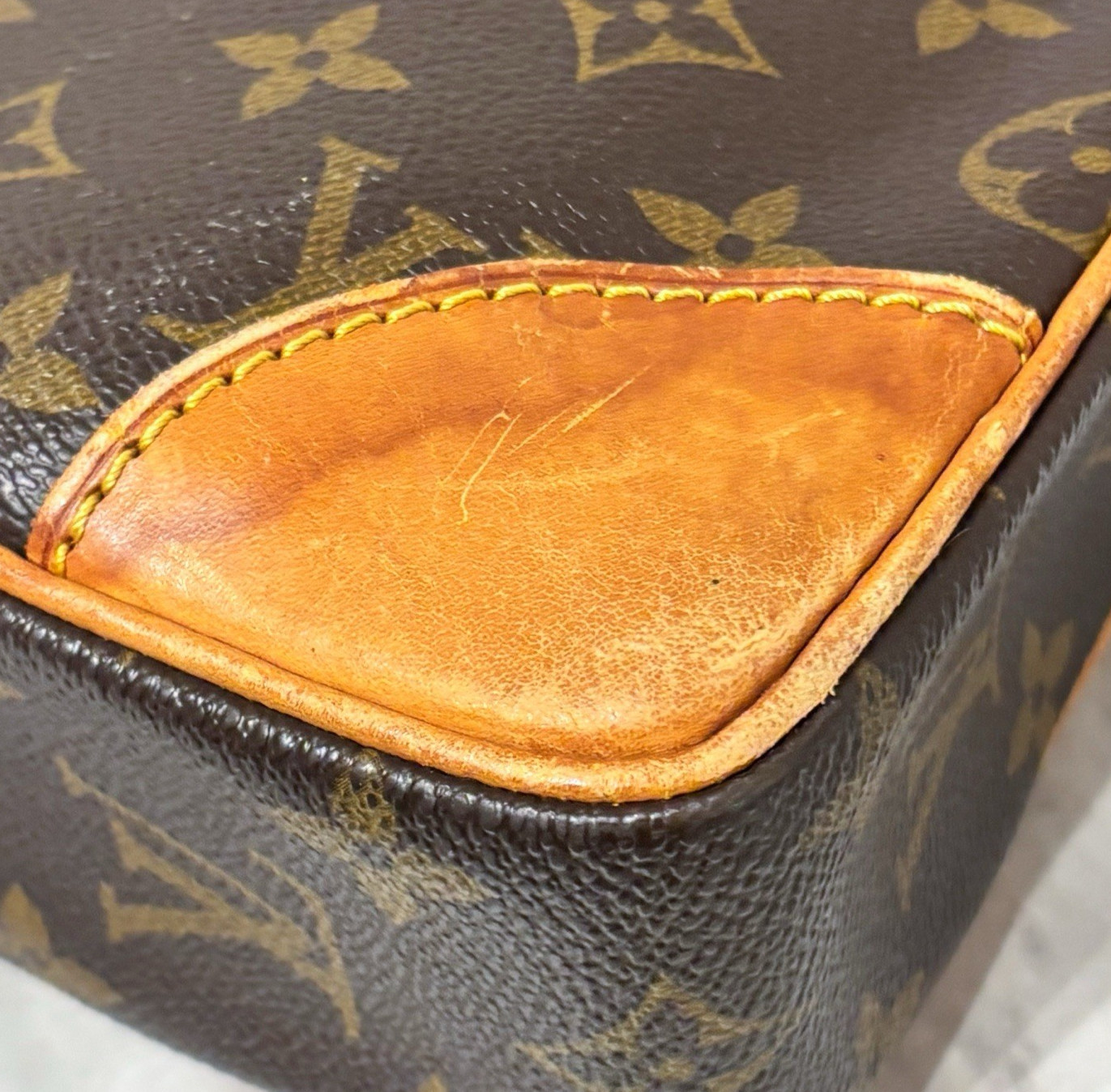 Louis Vuitton Briefcase Porte Document Voyage Monogram Business Bag Authentic