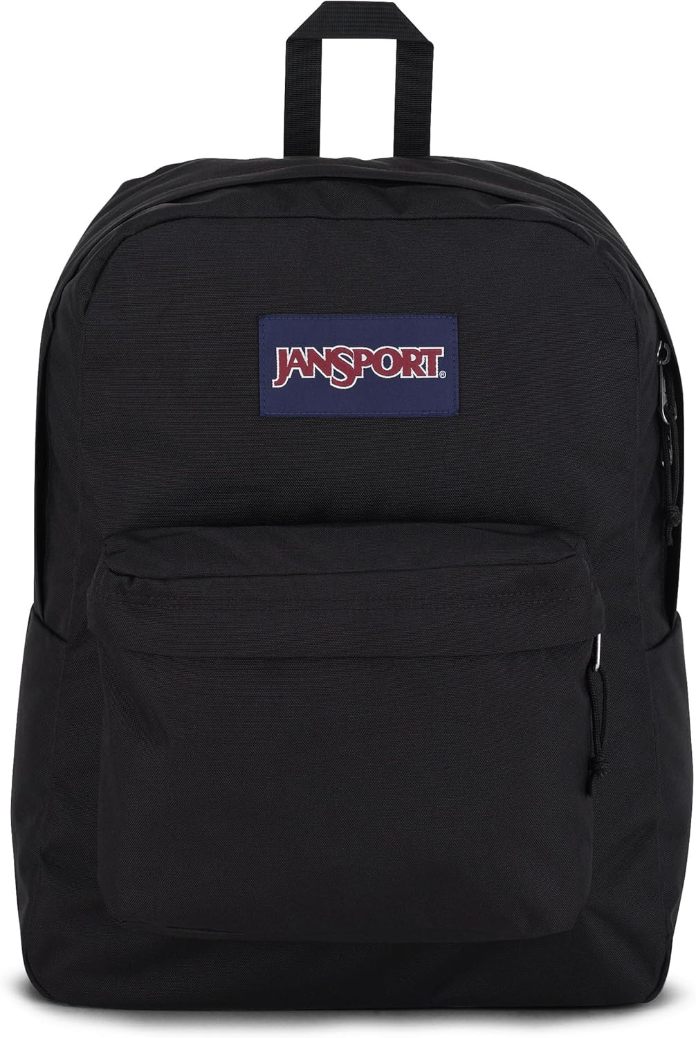 SuperBreak One Backpack – Durable Lightweight Bookbag with Organizer Pocket, Bla