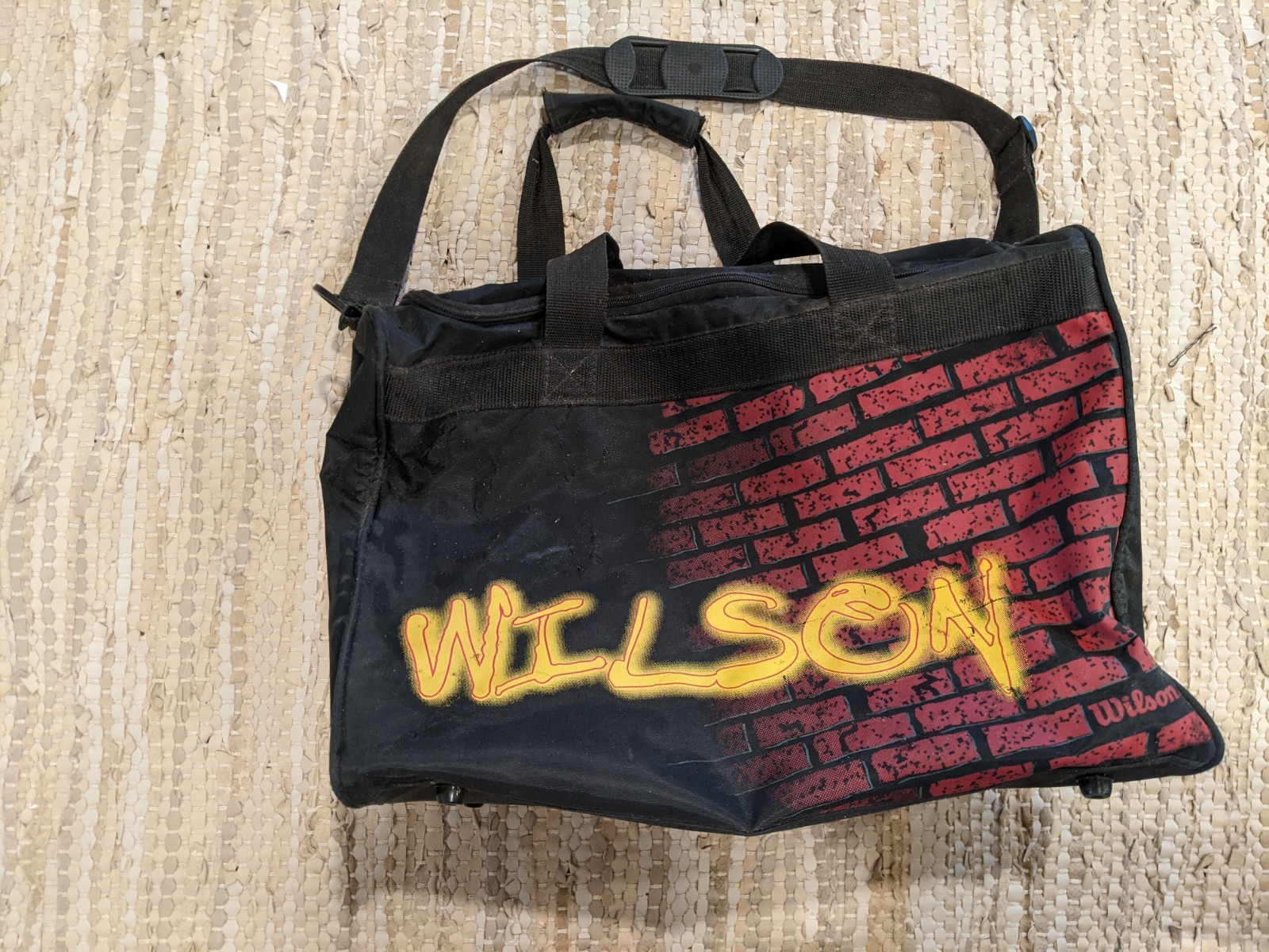 Wilson Sports Inline Skate Brick Graffiti Duffle Bag Large Travel Shoulder Strap