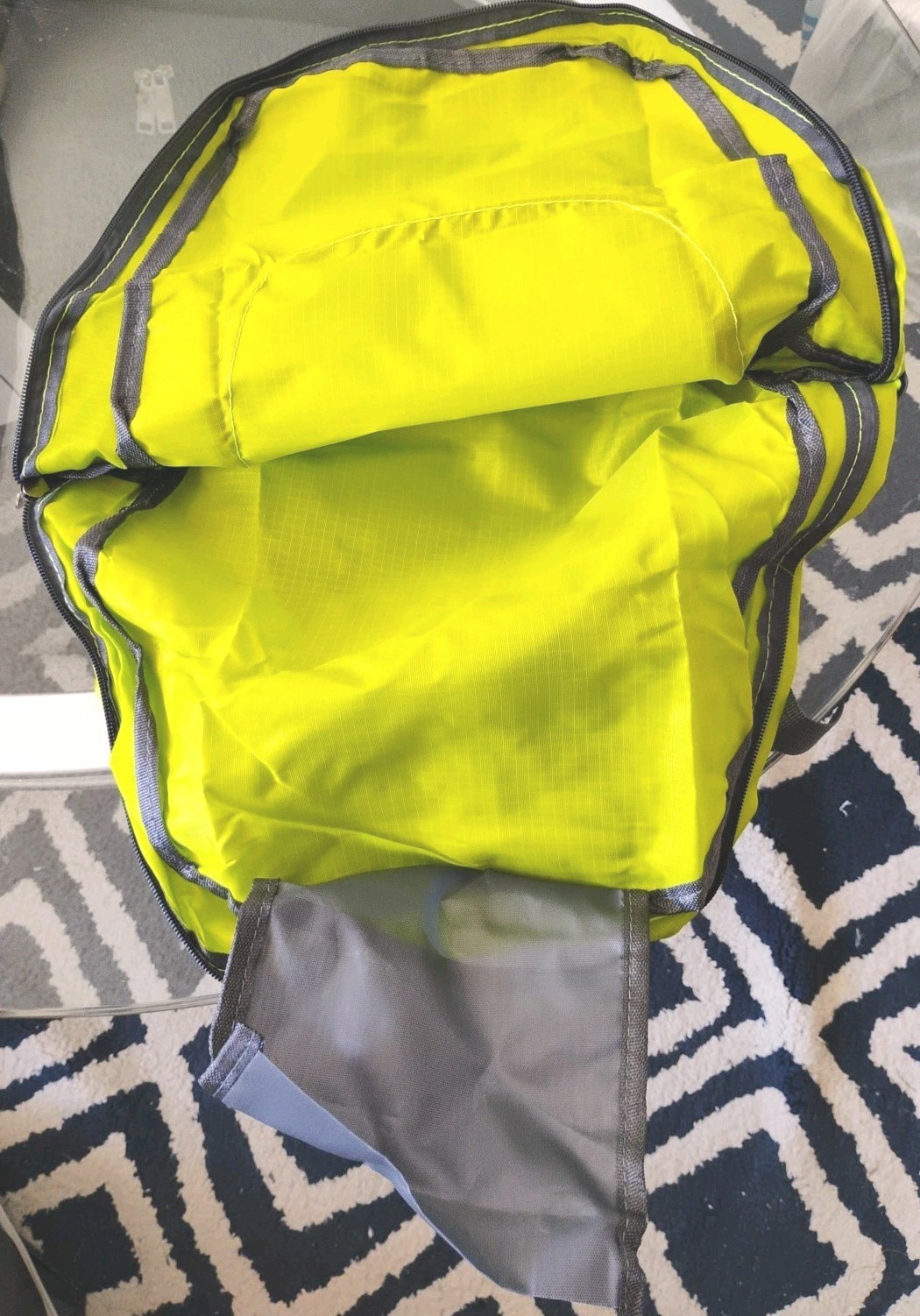 No Brand Foldable Backpack Lightweight Travel Book Bag Bright Lime Preloved