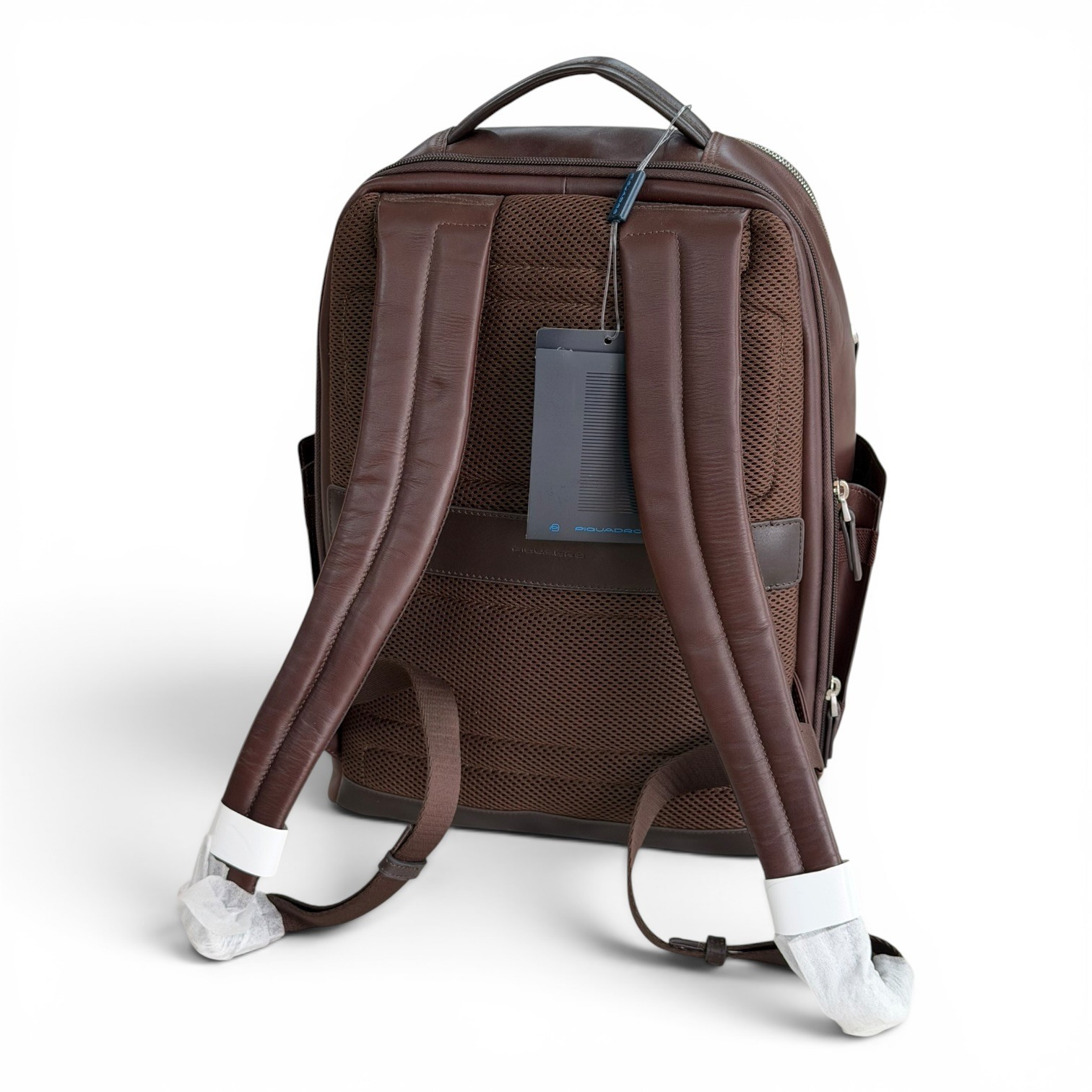 PIQUADRO men’s backpack leather backpack with computer made in Italy notebook