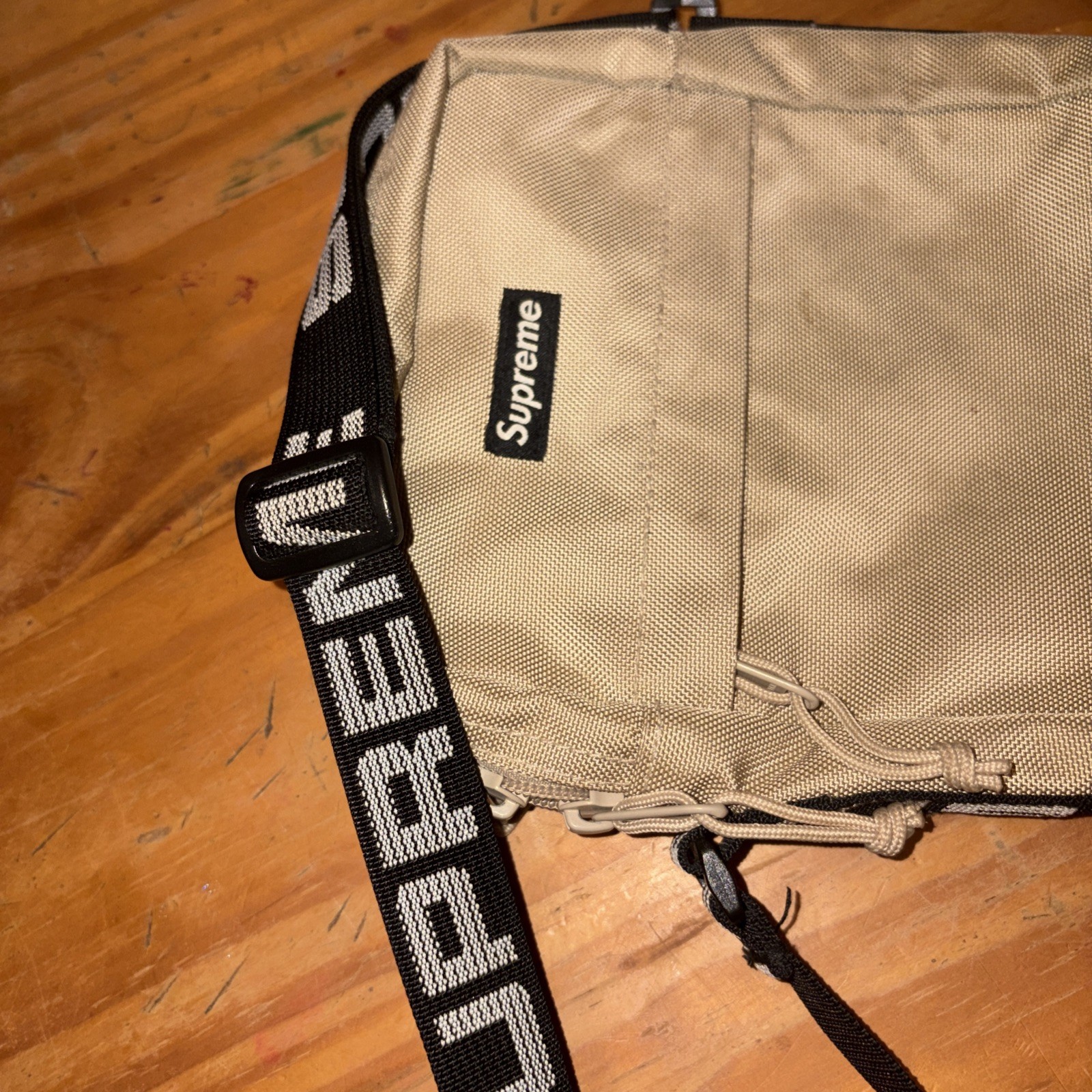 SUPREME SS18 Shoulder Bag Crossbody Messenger Bag Tan Khaki Beige