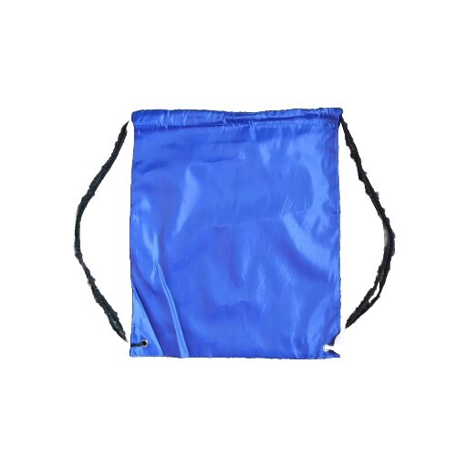 NASA Drawstring Backpack Blue With Logo Double Strings Lightweight