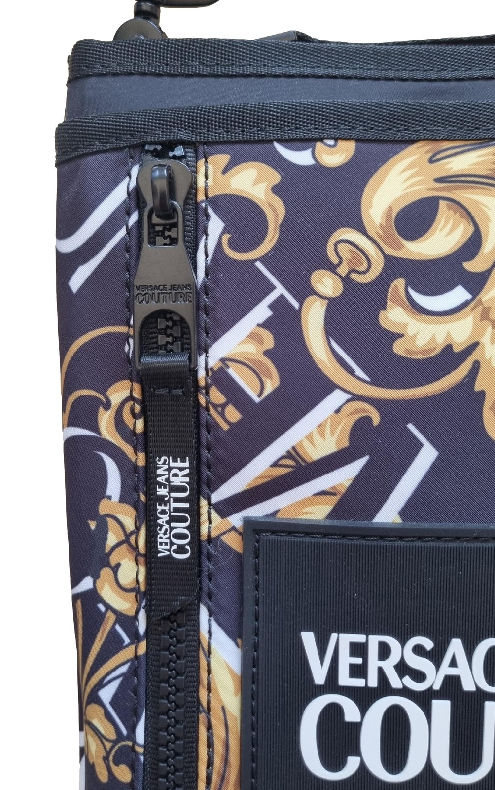 VERSACE JEANS COUTURE men’s 73YA4BF3 black-gold shoulder bag