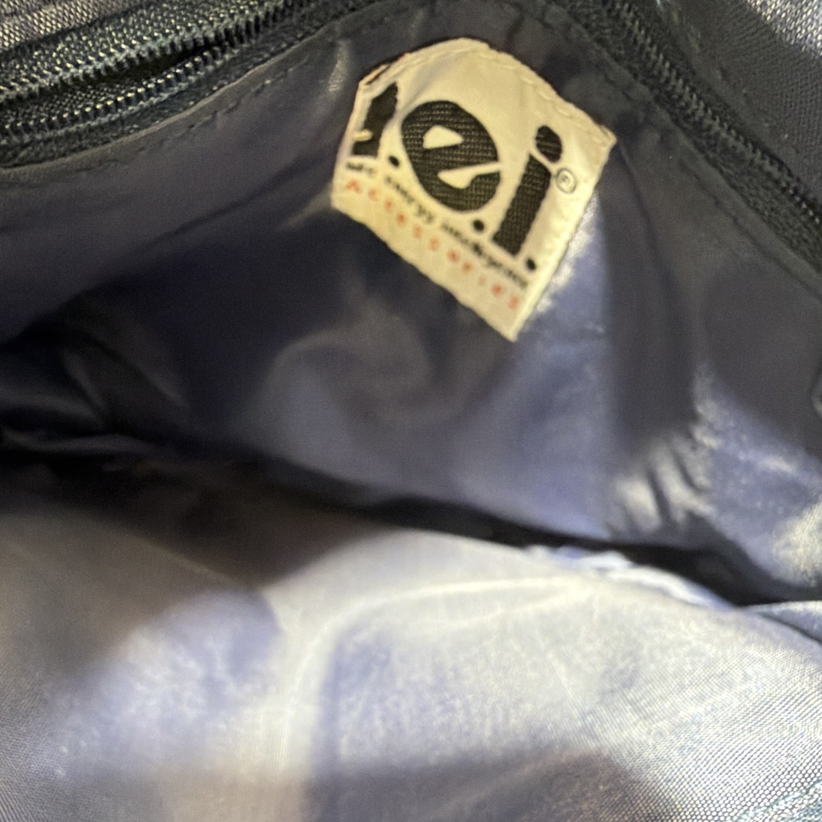 lei Blue/Black Backpack Zip Closure Adjustable Strap Pockets Unisex Travel