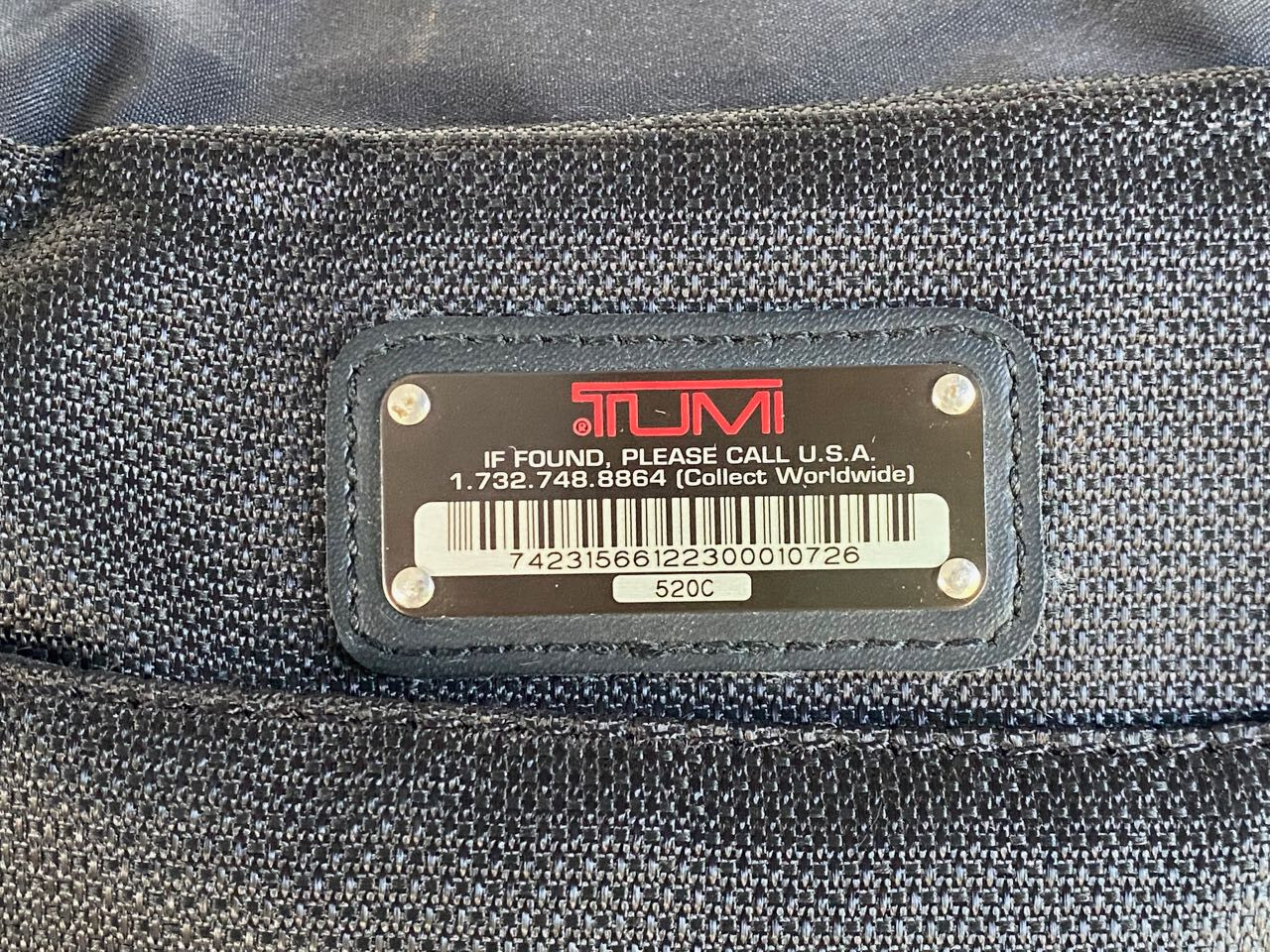 TUMI T2 Laptop Backpack. Ballistic Nylon & Leather