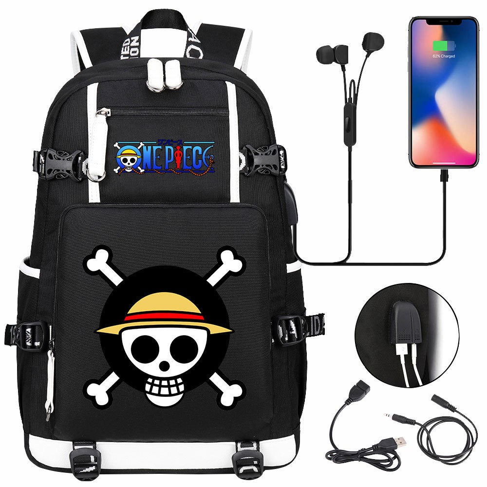 New Anime Cloud USB Laptop Backpack for Teens/ Students, School & Travel Daypack