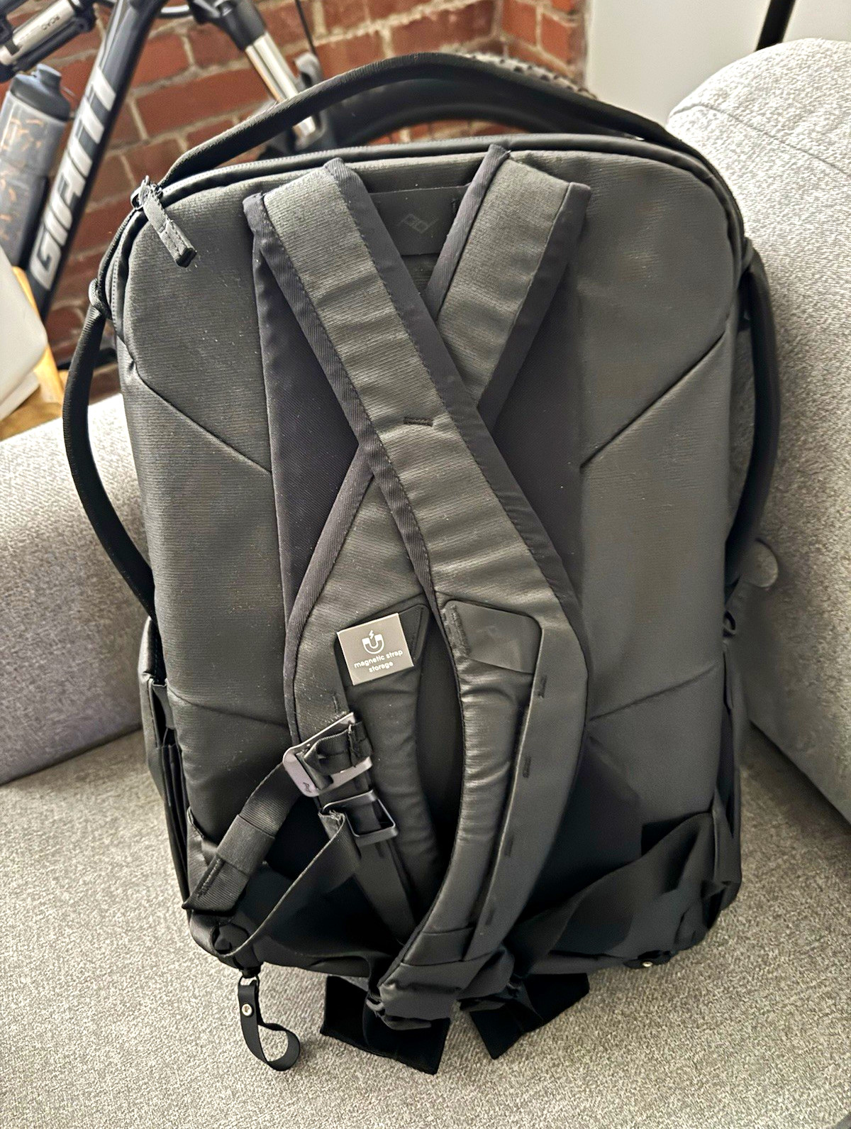 Peak Design Black Medium Backpack, Zip Closure, Adjustable Straps, Travel