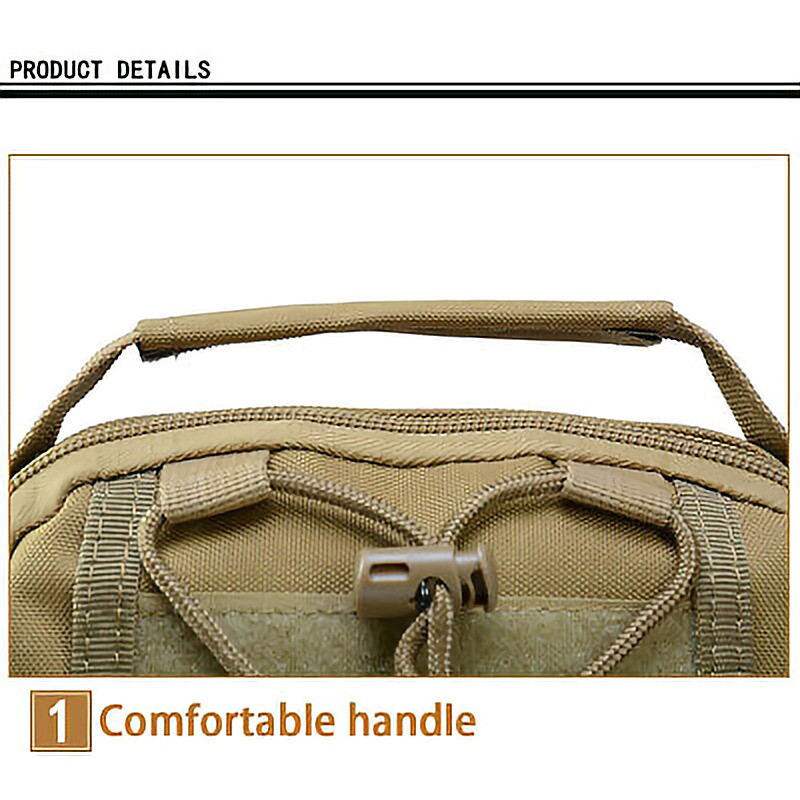 Men Backpack Molle Tactical Sling Chest Pack Shoulder Bag Outdoor Hiking Travel